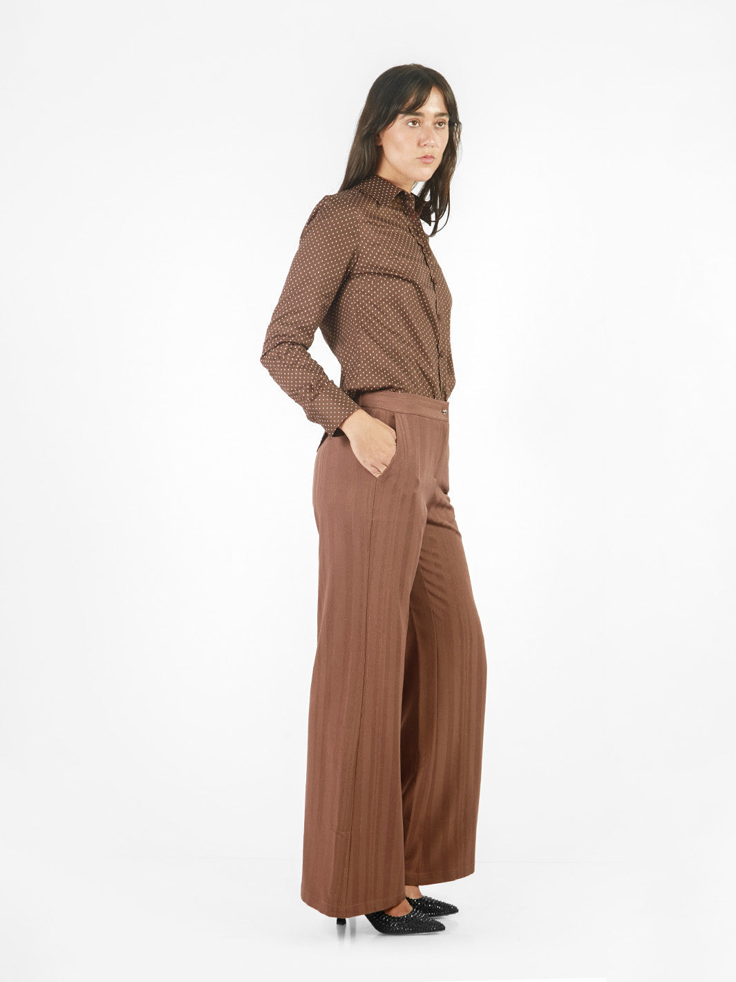 Pantalón sastre wide leg