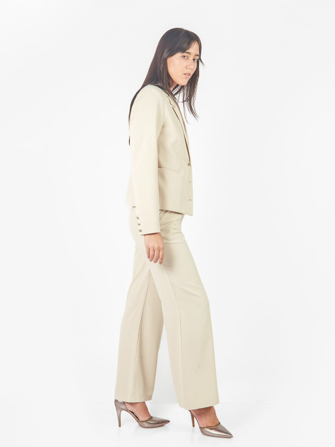 Pantalón sastre recto con bolsillos