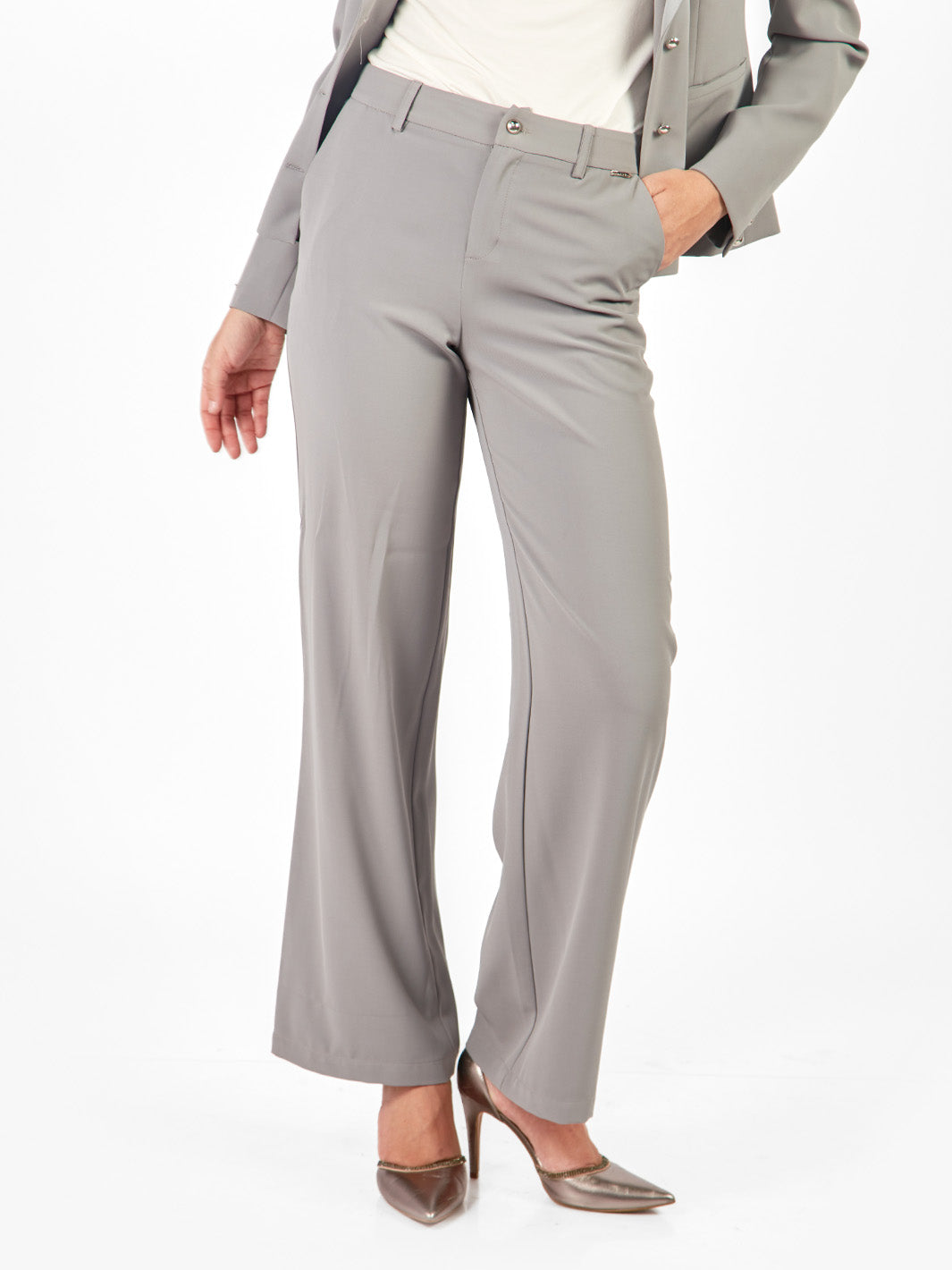 Pantalón sastre recto con bolsillos