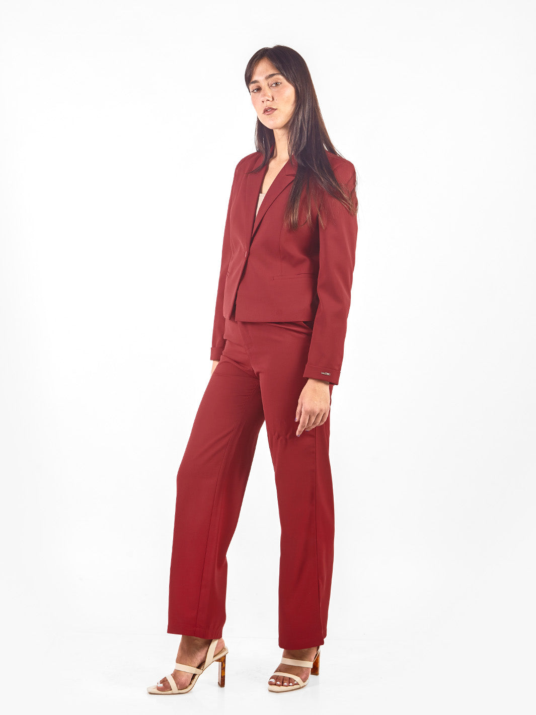 Pantalón sastre recto con bolsillos