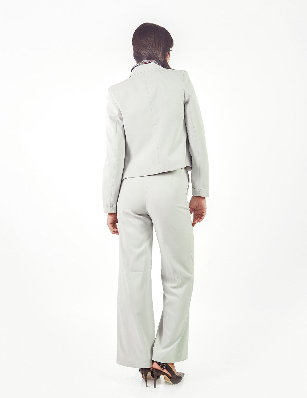 Pantalón sastre recto con bolsillos Verde Menta