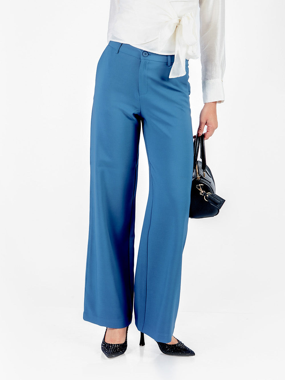 Pantalón sastre recto con bolsillos