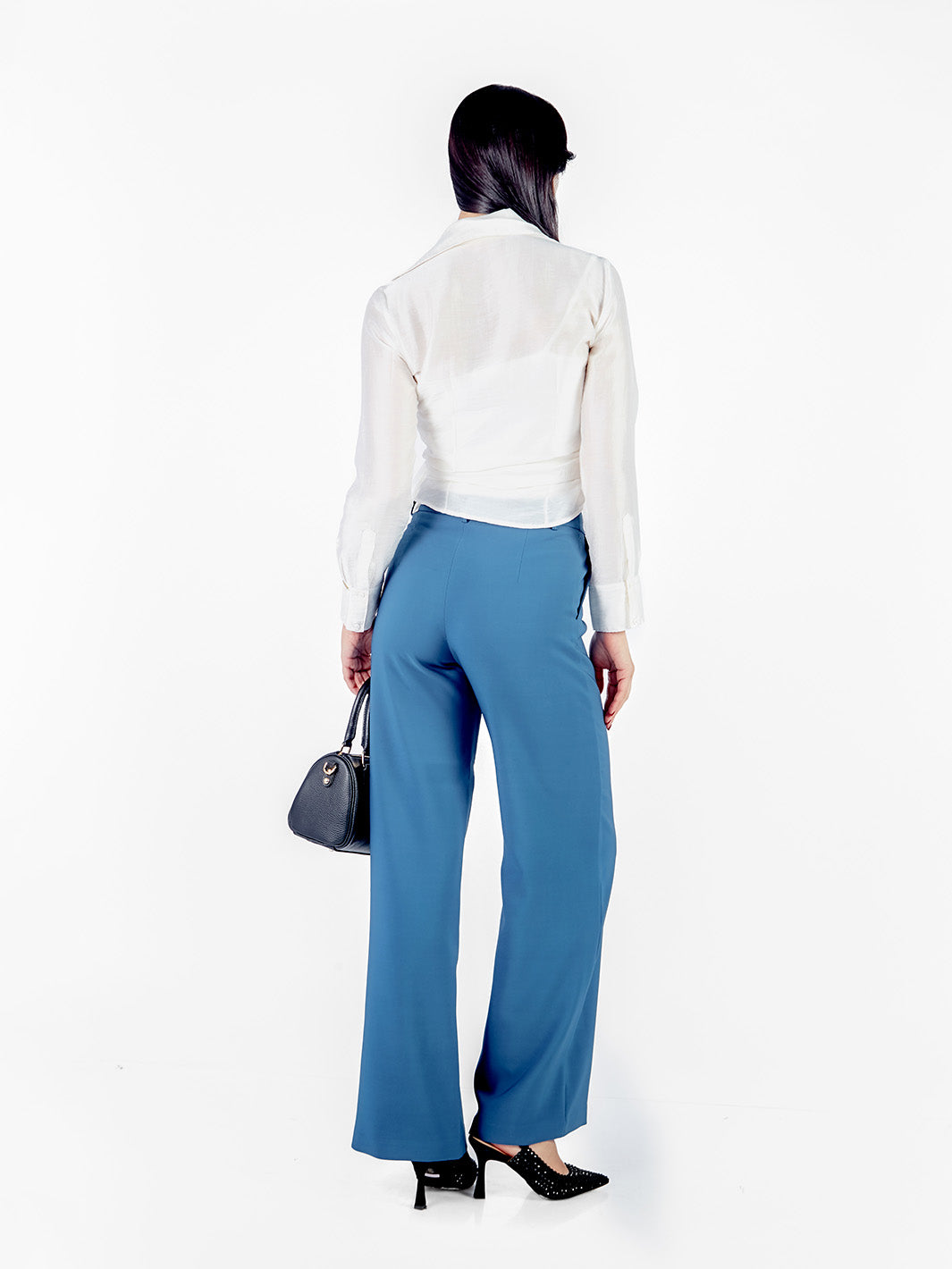 Pantalón sastre recto con bolsillos
