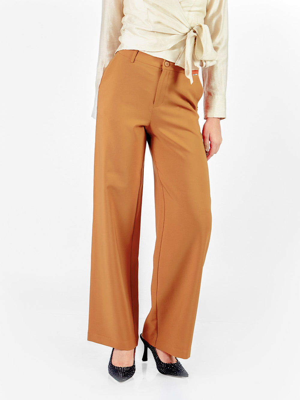 Pantalón sastre recto con bolsillos