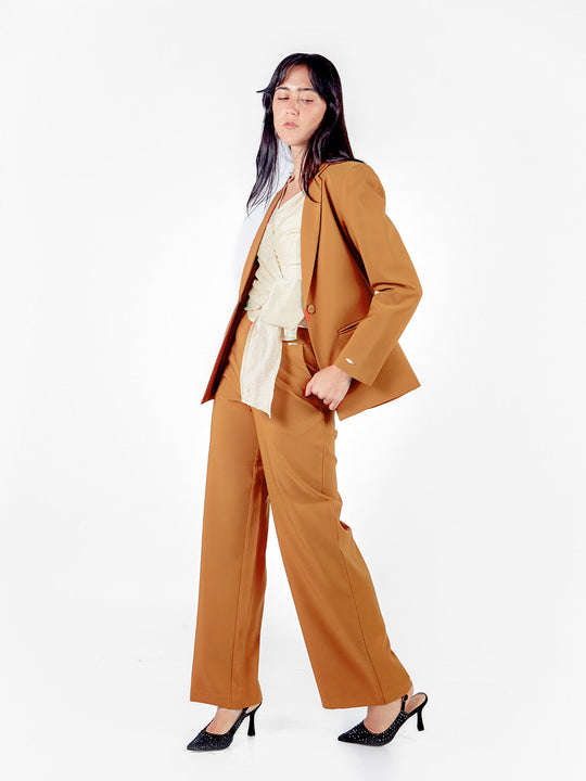 Pantalón sastre recto con bolsillos