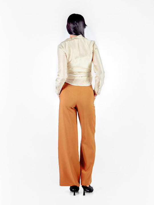Pantalón sastre recto con bolsillos
