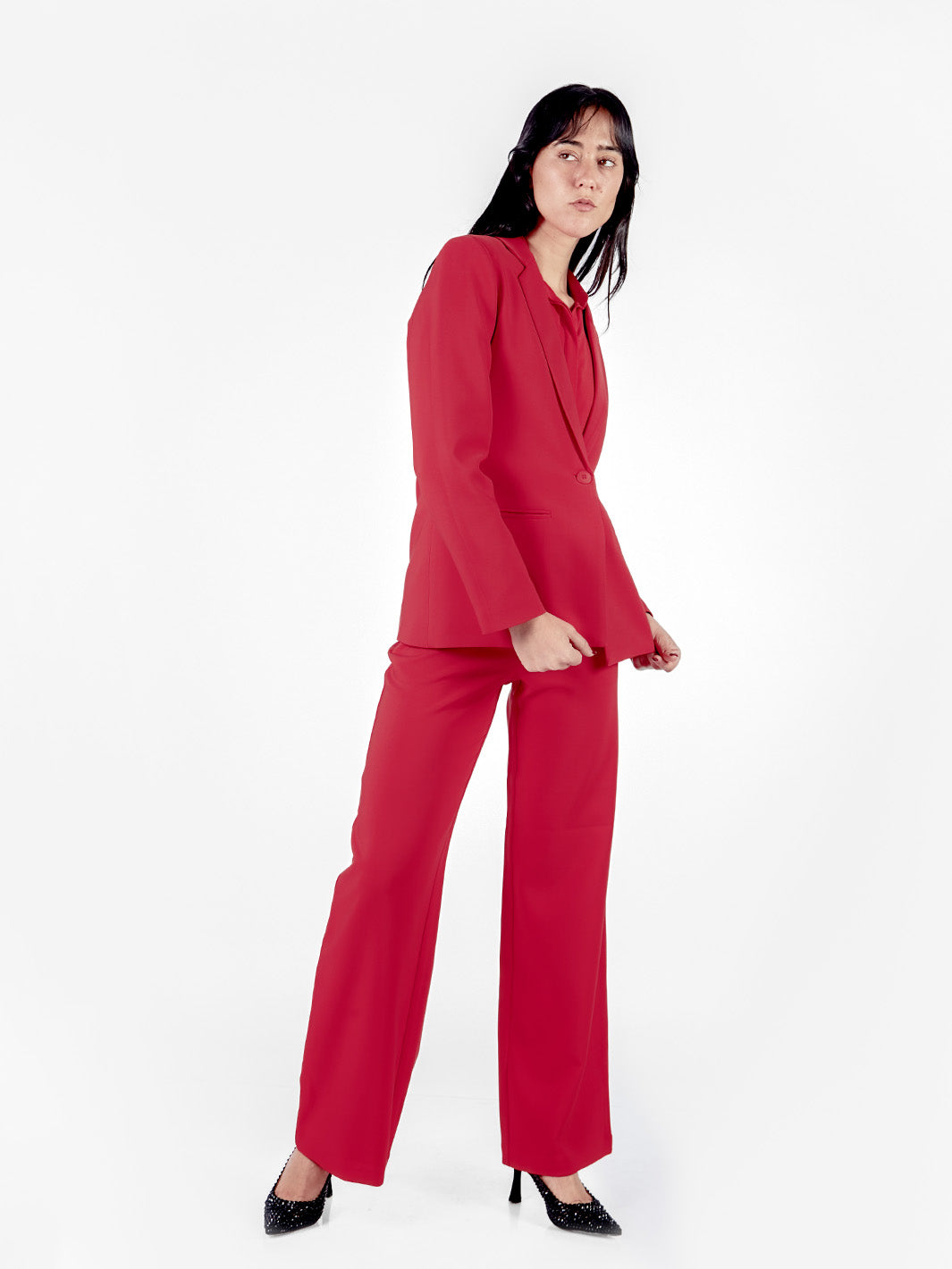 Pantalón sastre recto con bolsillos