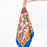Pañuelo paisley multicolor de seda
