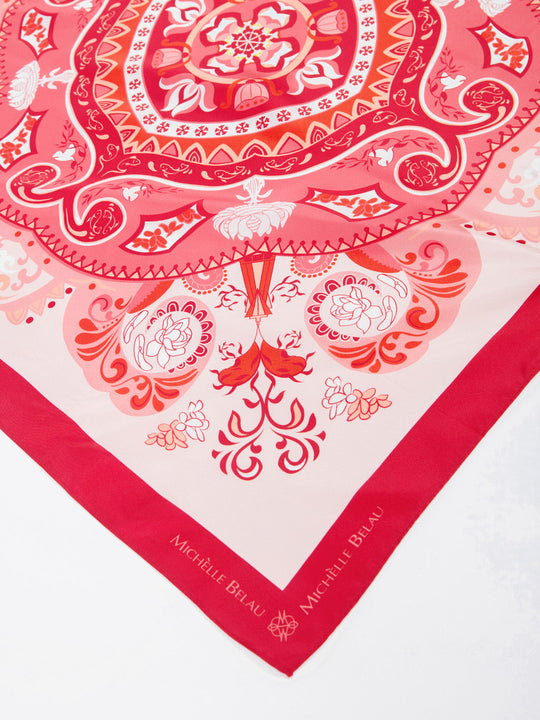 Pañuelo radial floral