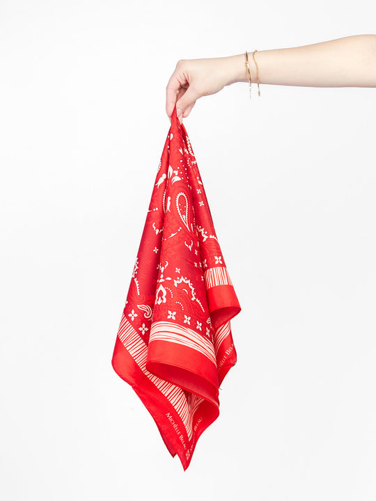 Pañuelo paisley rojizo