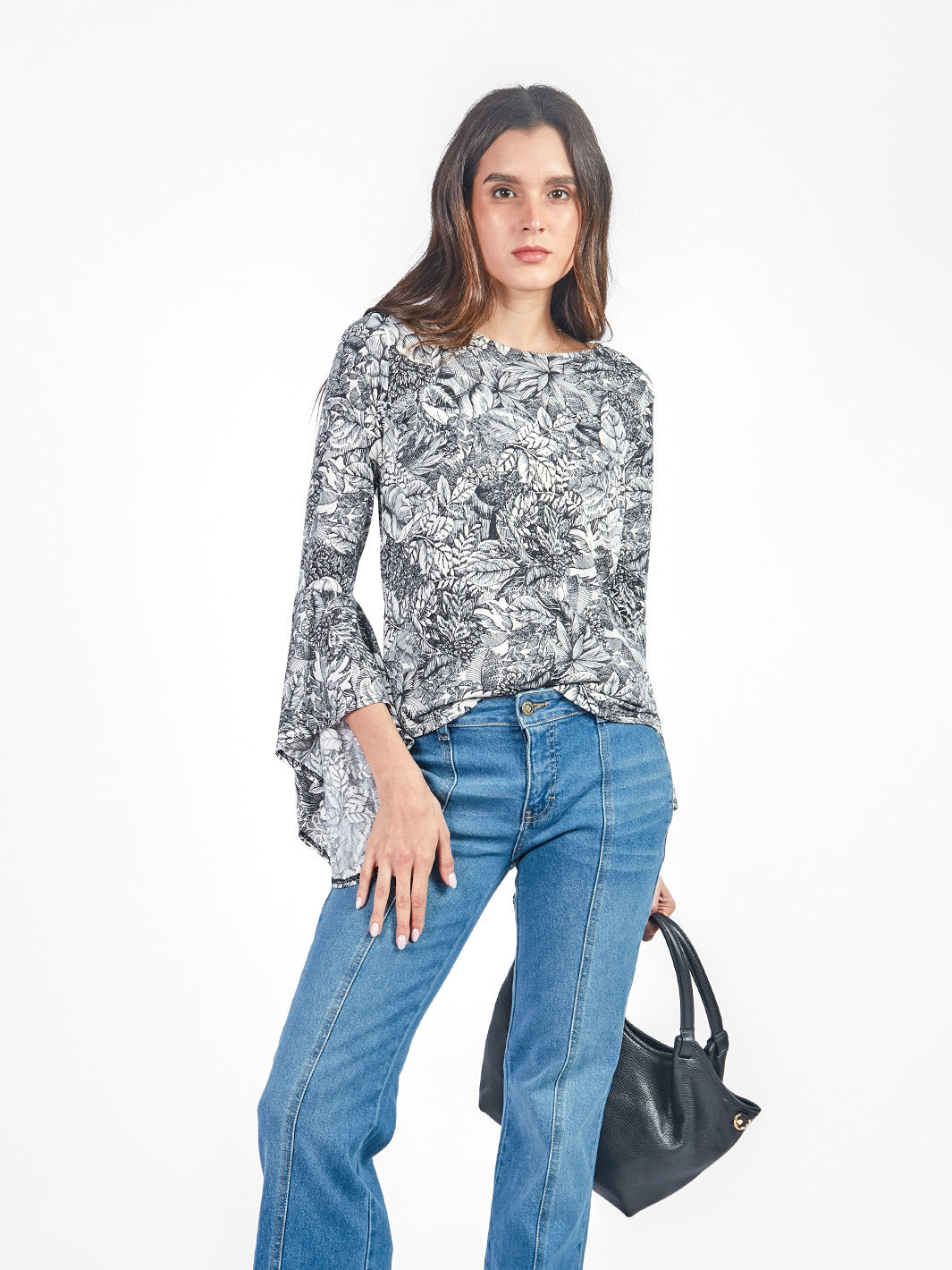 Polo manga campana estampado