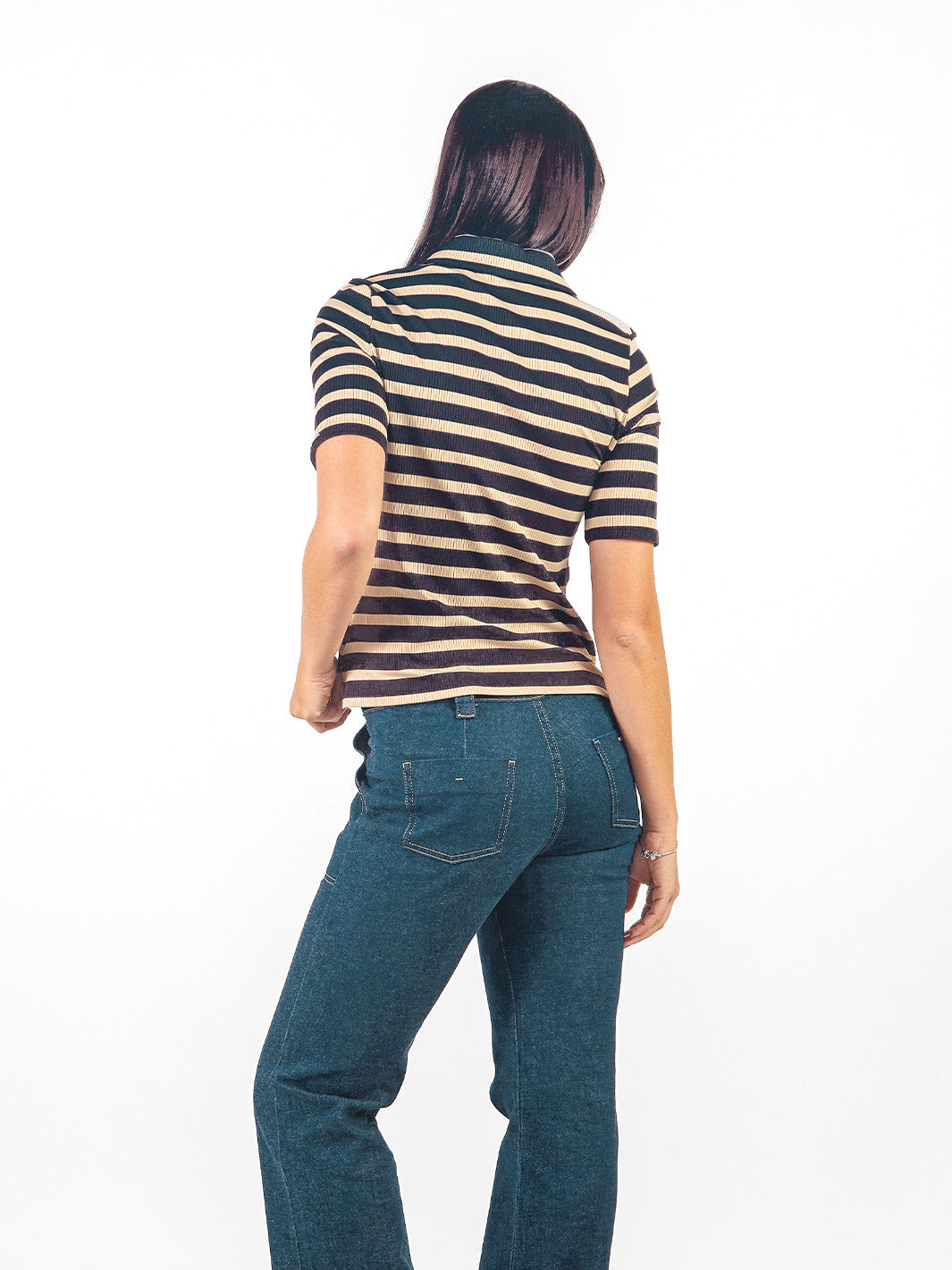 Polo camisero a rayas