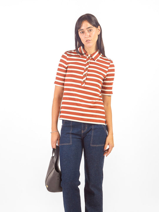 Polo camisero a rayas