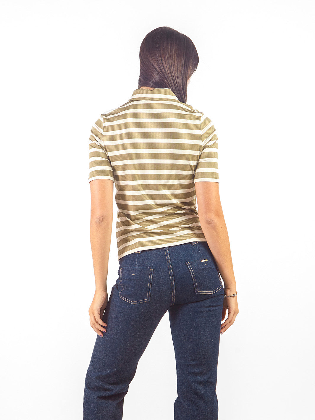 Polo camisero a rayas