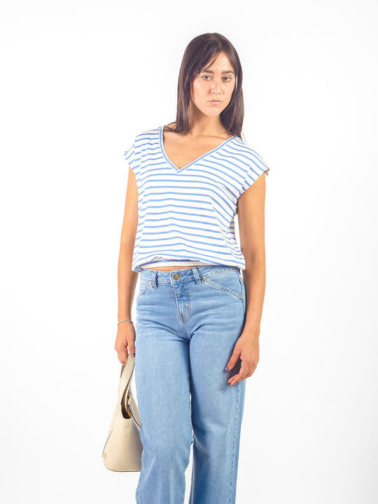 Polo rayas reversible