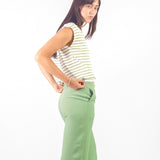 Polo rayas reversible Verde