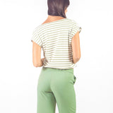 Polo rayas reversible Verde