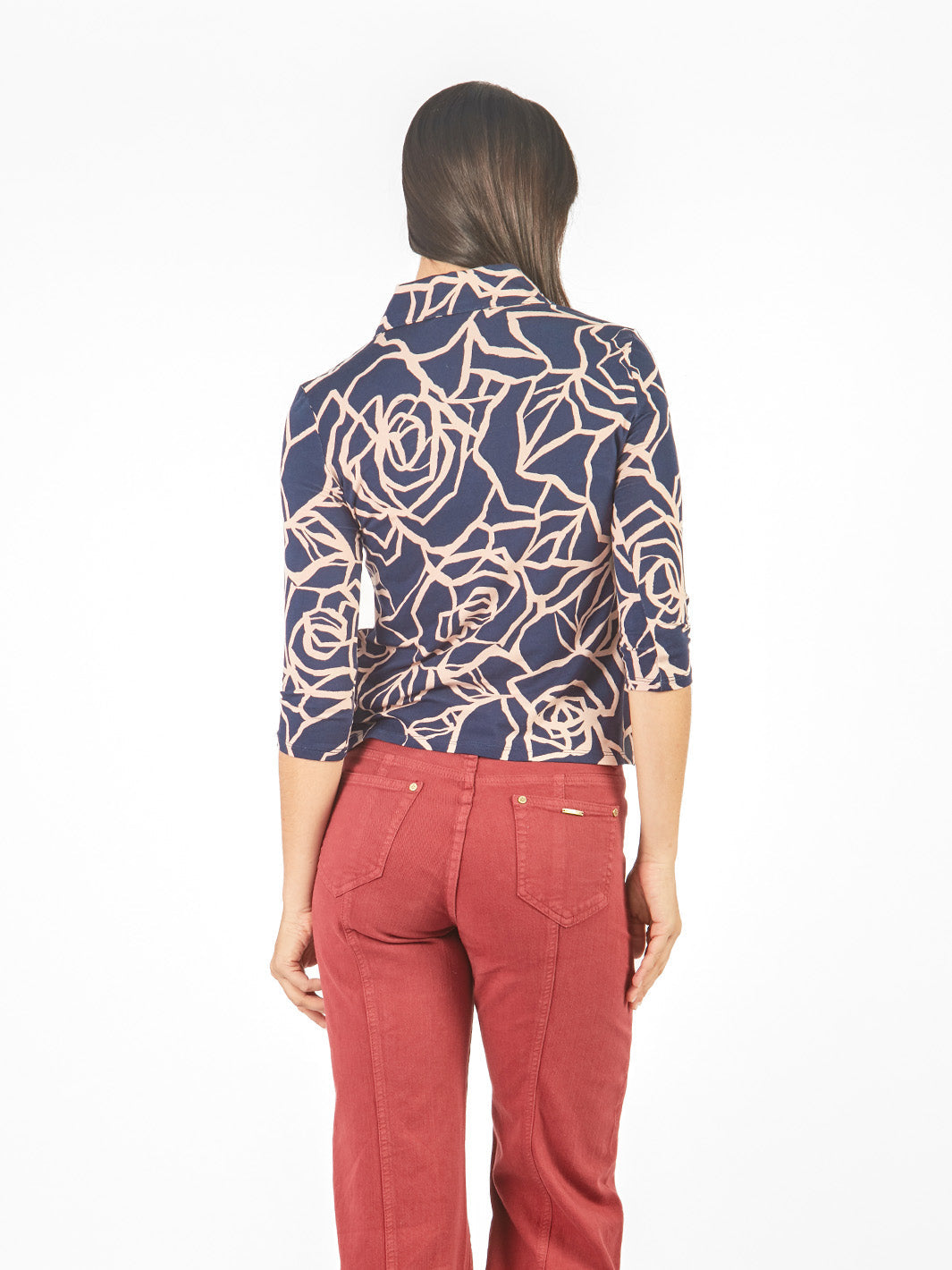 Polo manga 3/4 con cuello Johnny