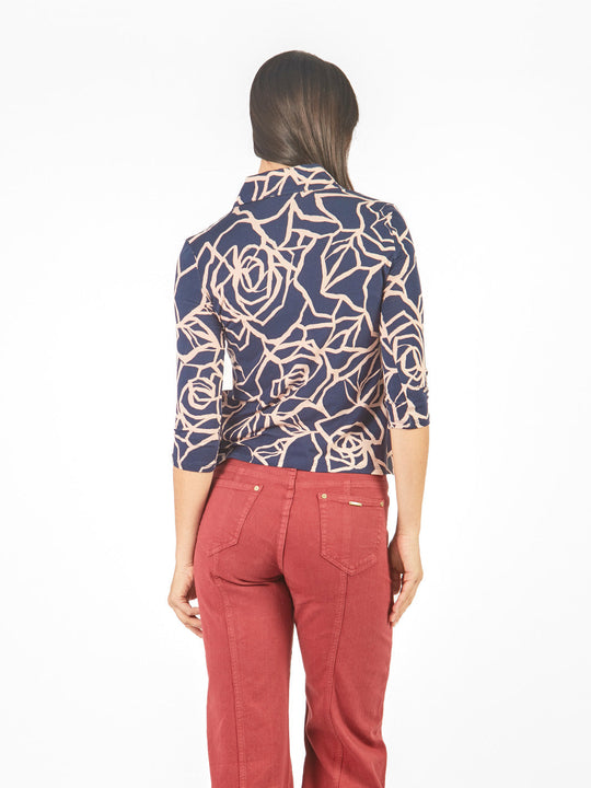 Polo manga 3/4 con cuello Johnny