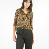 Polo manga 3/4 con cuello Johnny Camel