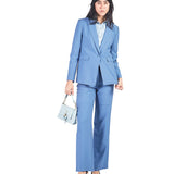 Saco bolsillo ojal con solapa Azul Acero