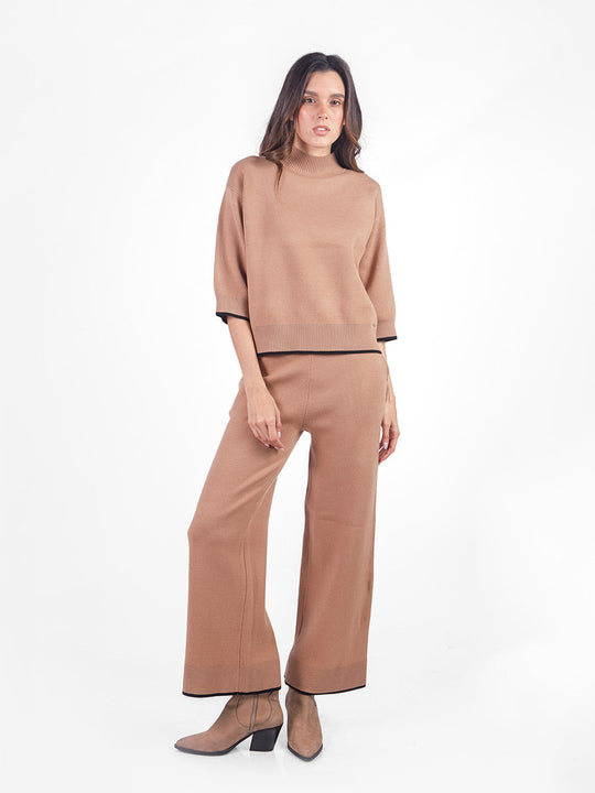 Set chompa y pantalón tacto cashmere