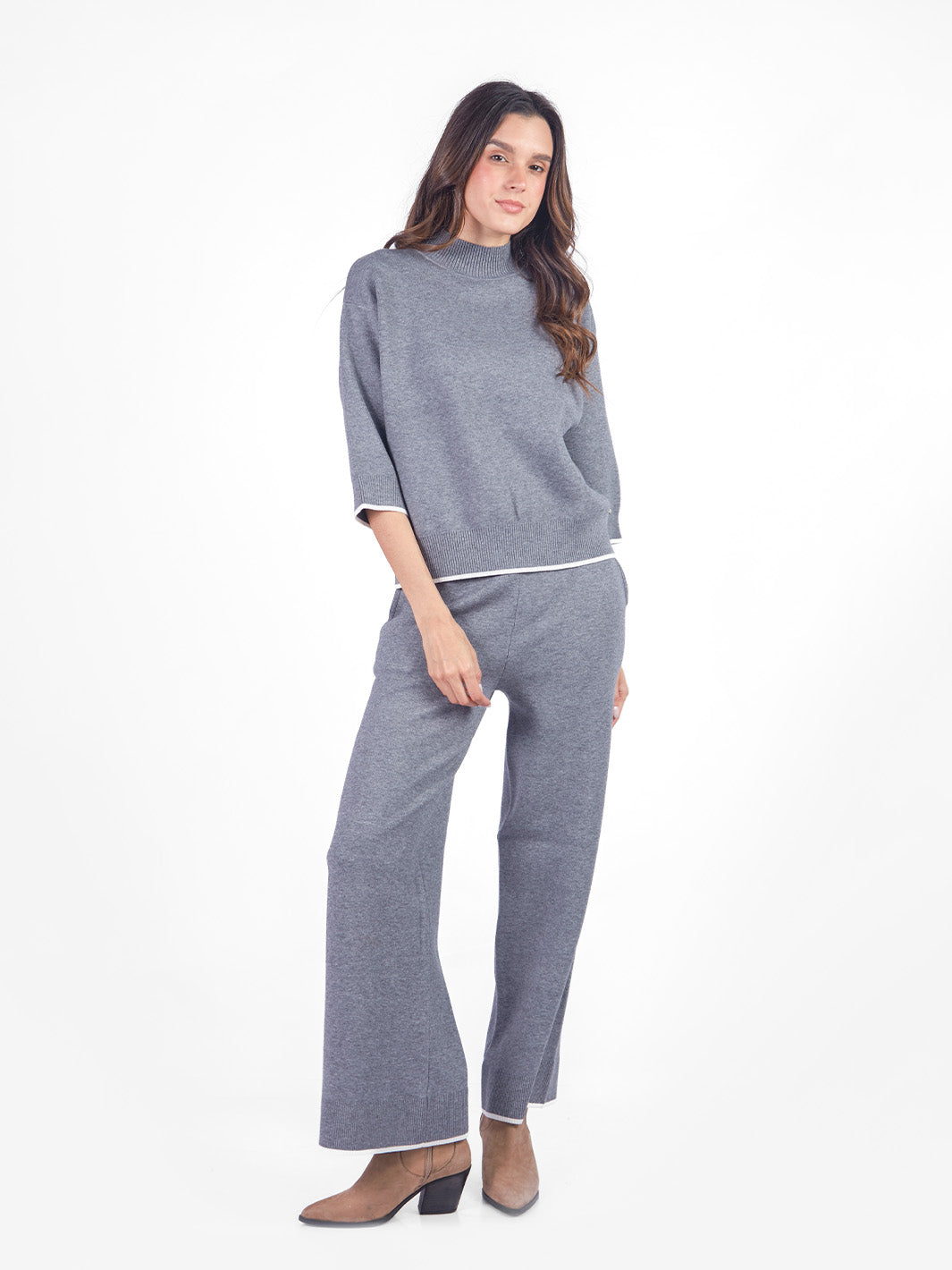 Set chompa y pantalón tacto cashmere
