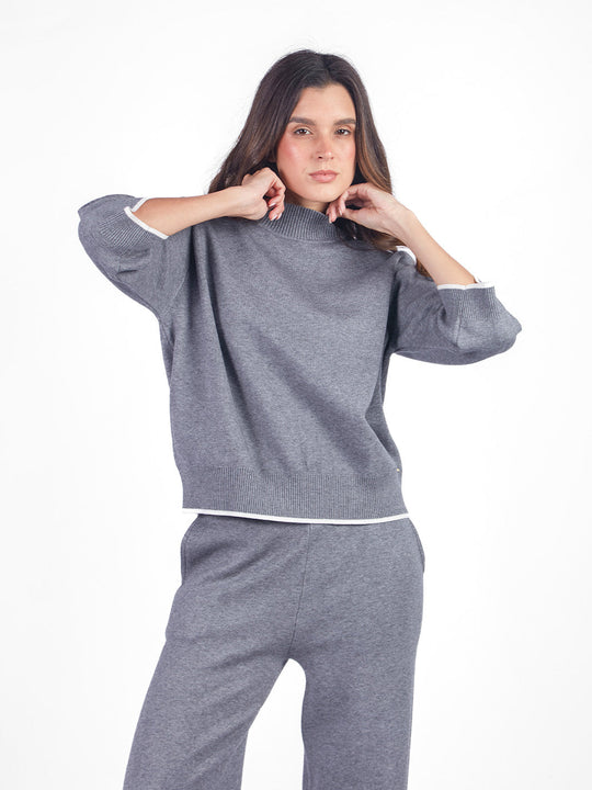 Set chompa y pantalón tacto cashmere