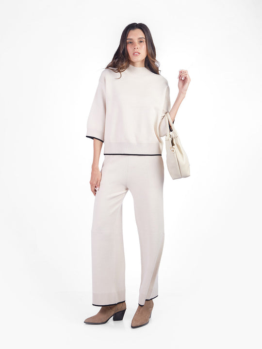 Set chompa y pantalón tacto cashmere