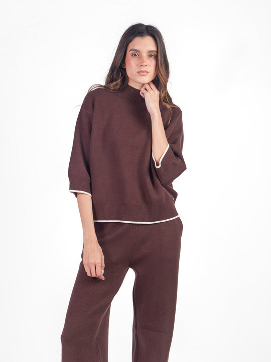 Set chompa y pantalón tacto cashmere