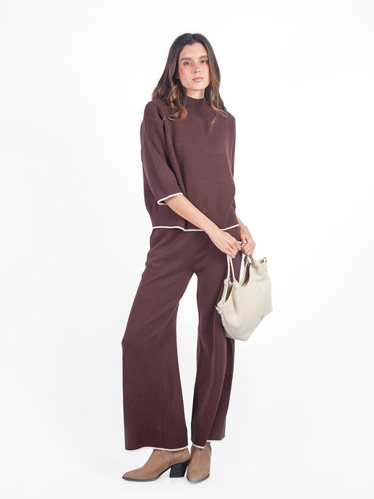 Set chompa y pantalón tacto cashmere