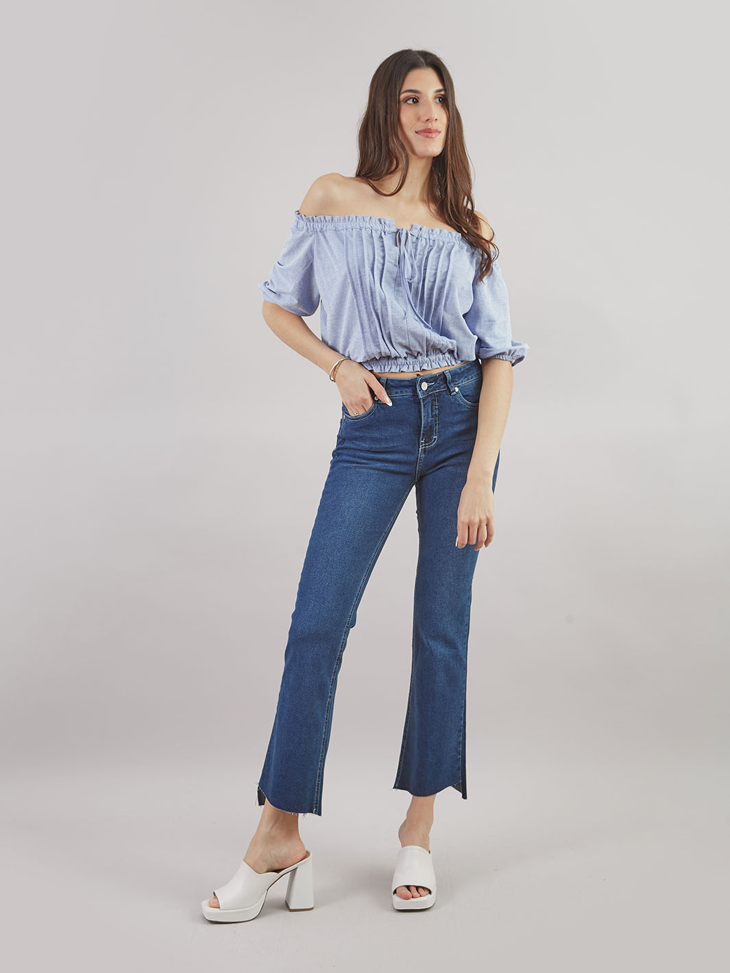 Blusa off shoulder hot sale