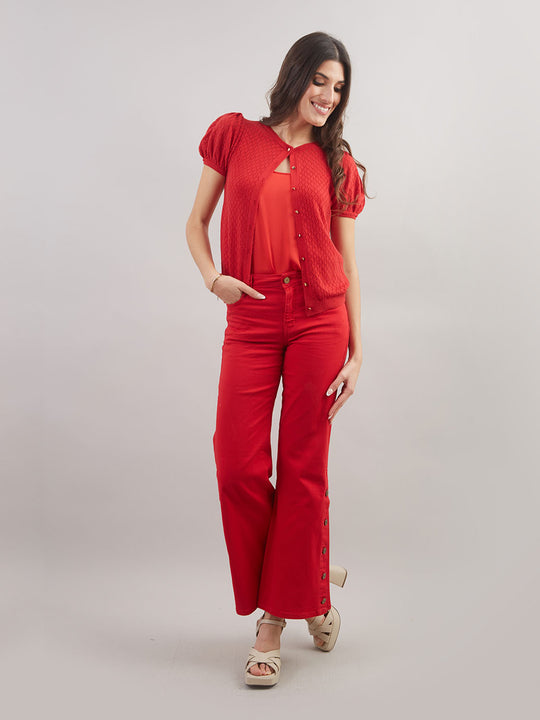Chompa Cardigan Manga Corta Ch00936ess