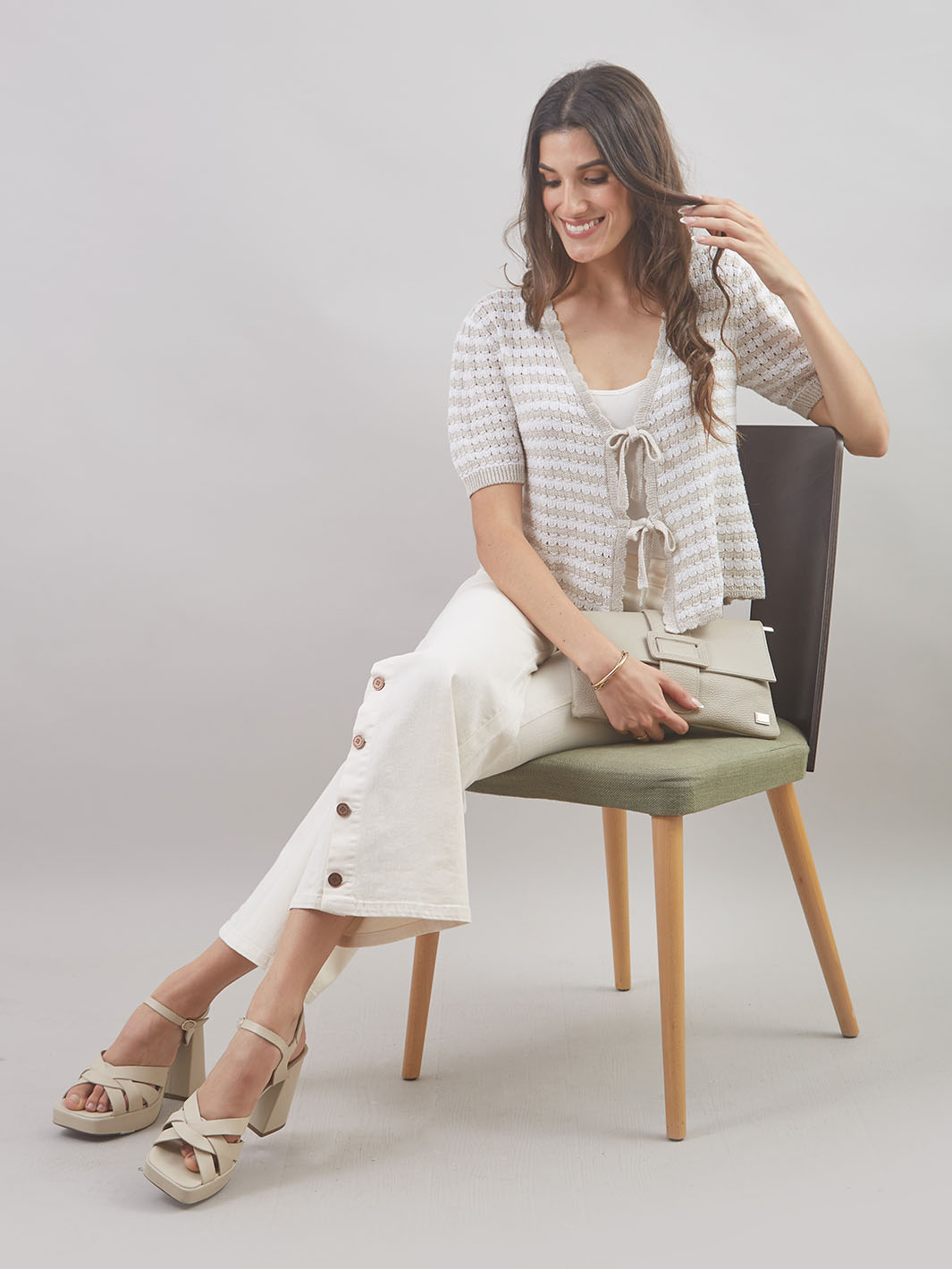 Chompa Cardigan Manga Al Codo Ch00944bma