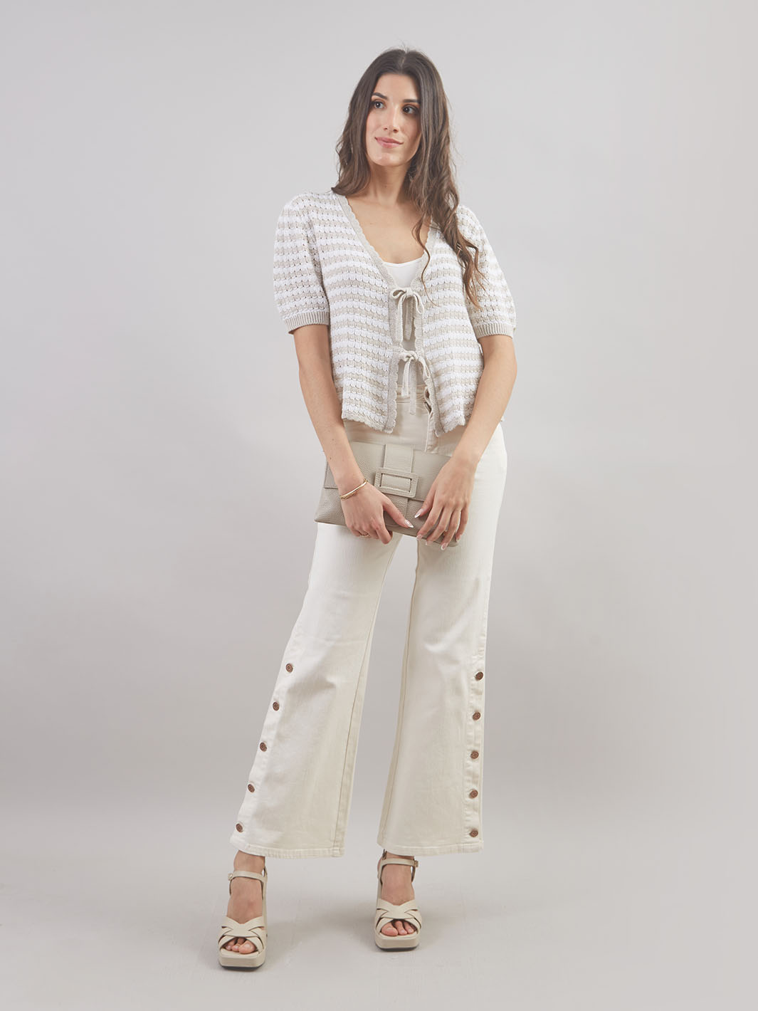 Chompa Cardigan Manga Al Codo Ch00944bma