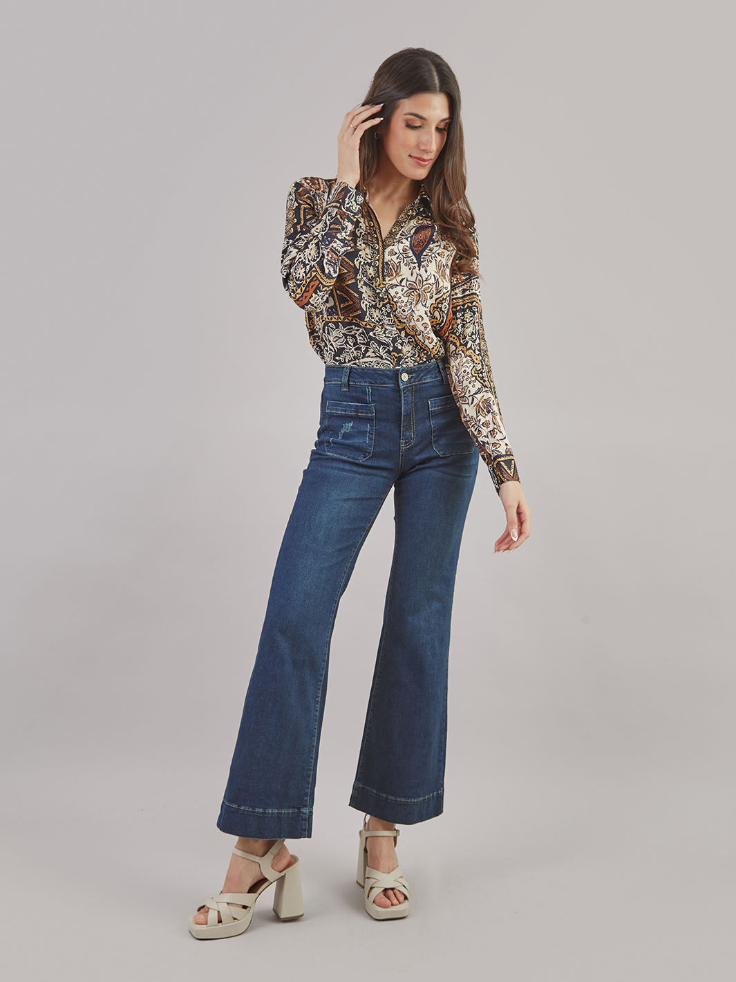 Pantalón Denim Flare Jp00484smc