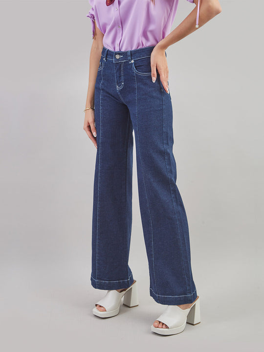 Pantalón Denim Palazo Jp00491tym