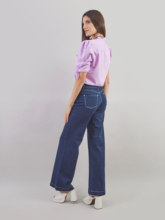 Pantalón Denim Palazo Jp00491tym