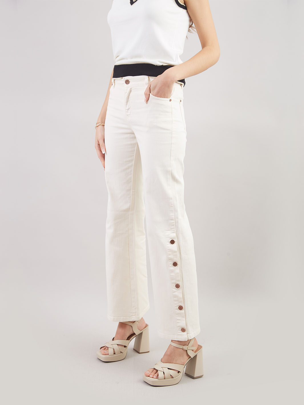 Pantalón Denim Palazo Jp00494smc
