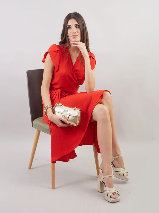 Vestido Midi Envolvente Vd00795cma