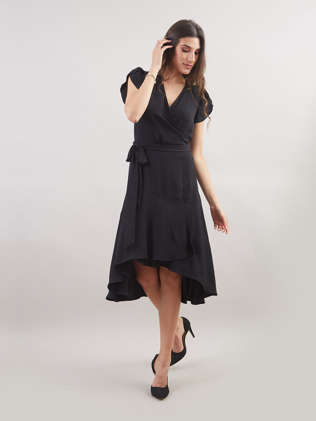 Vestido Midi Envolvente Vd00795cma