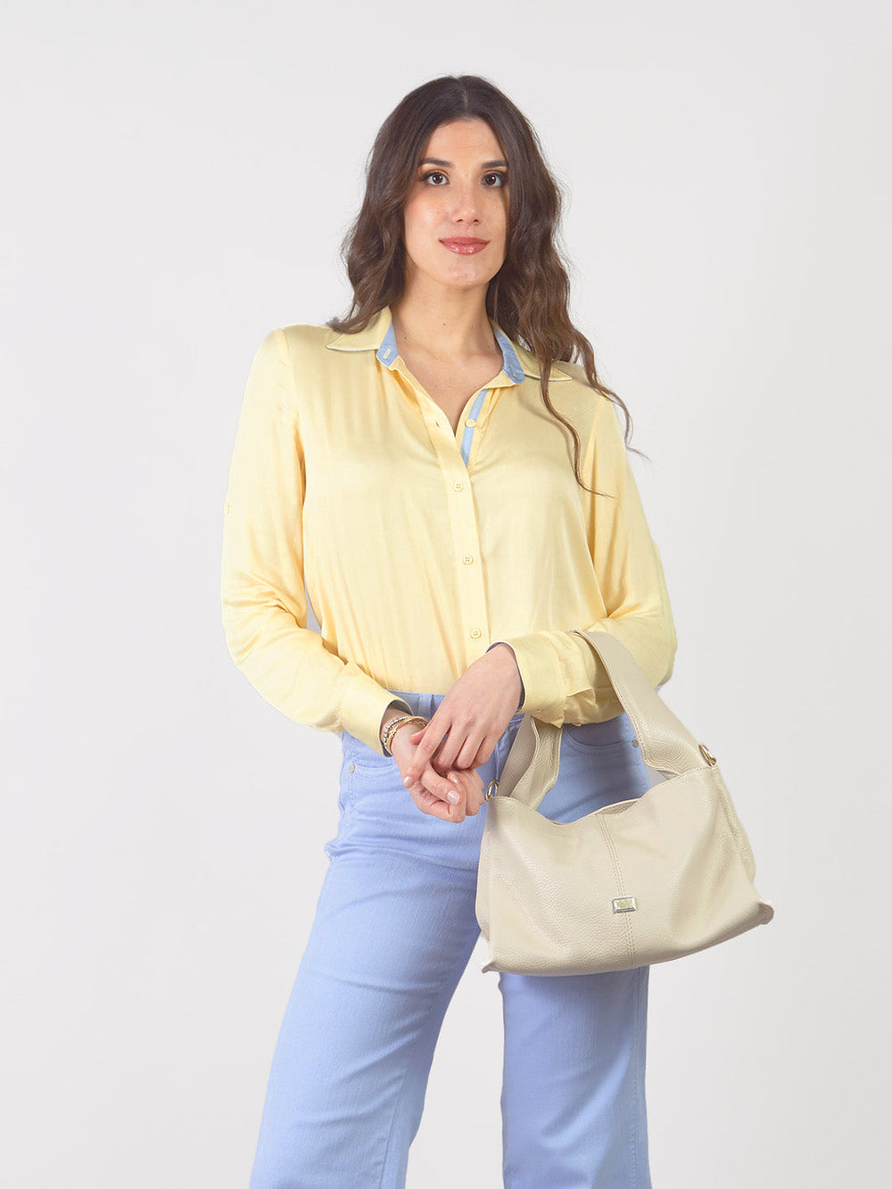 Ana Long Sleeve Casual Shirt Blouse