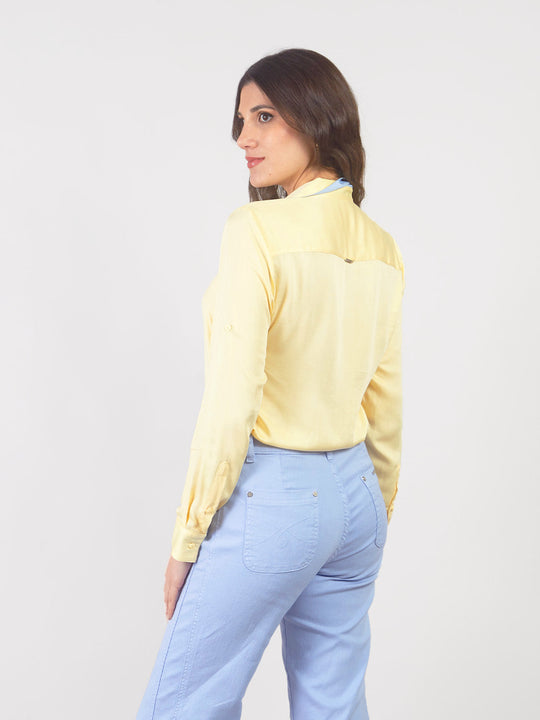 Blusa Casual Manga Larga Camisero Ana