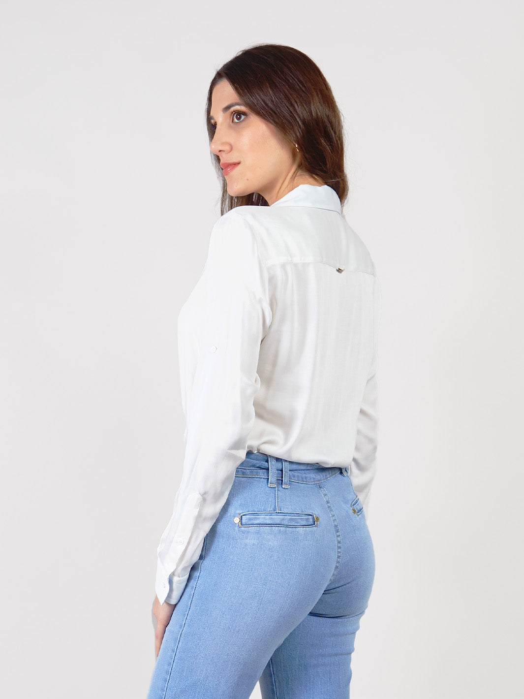 Blusa Casual Manga Larga Camisero Ana