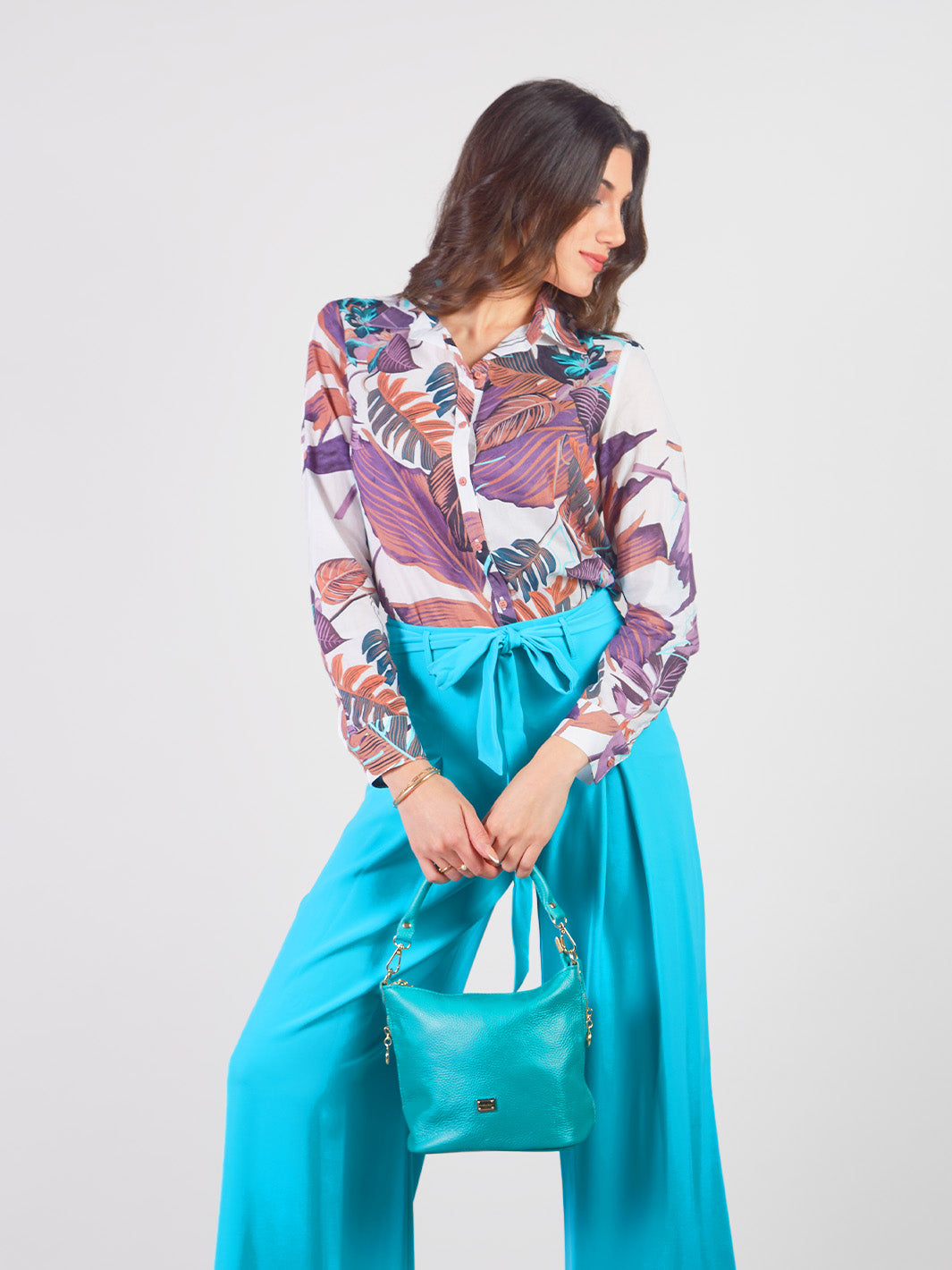 AGNESE - TROPICAL BLOUSE