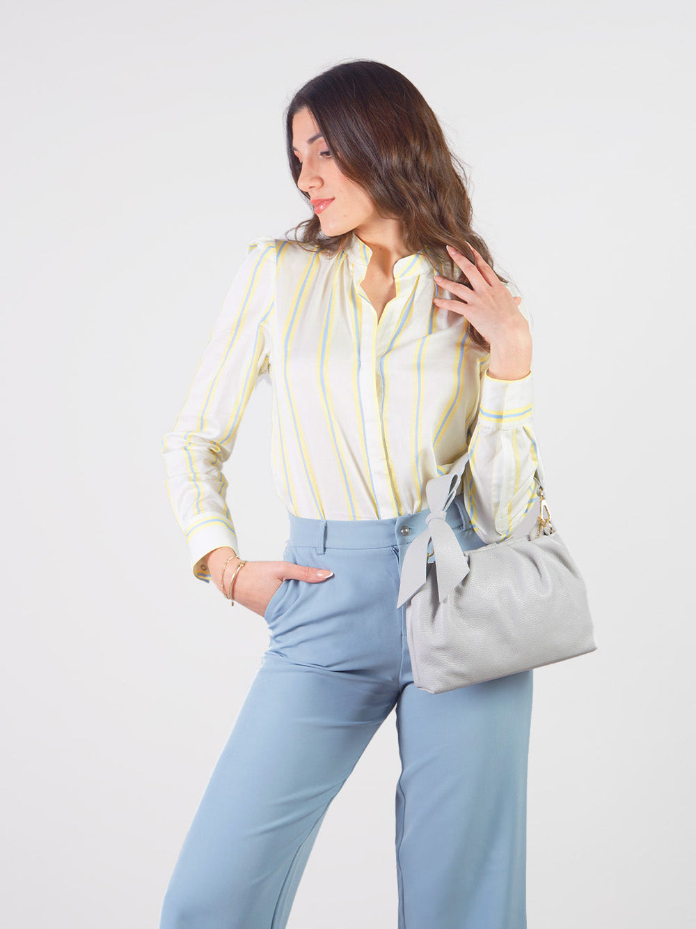 Mirta Long Sleeve Shirt Blouse