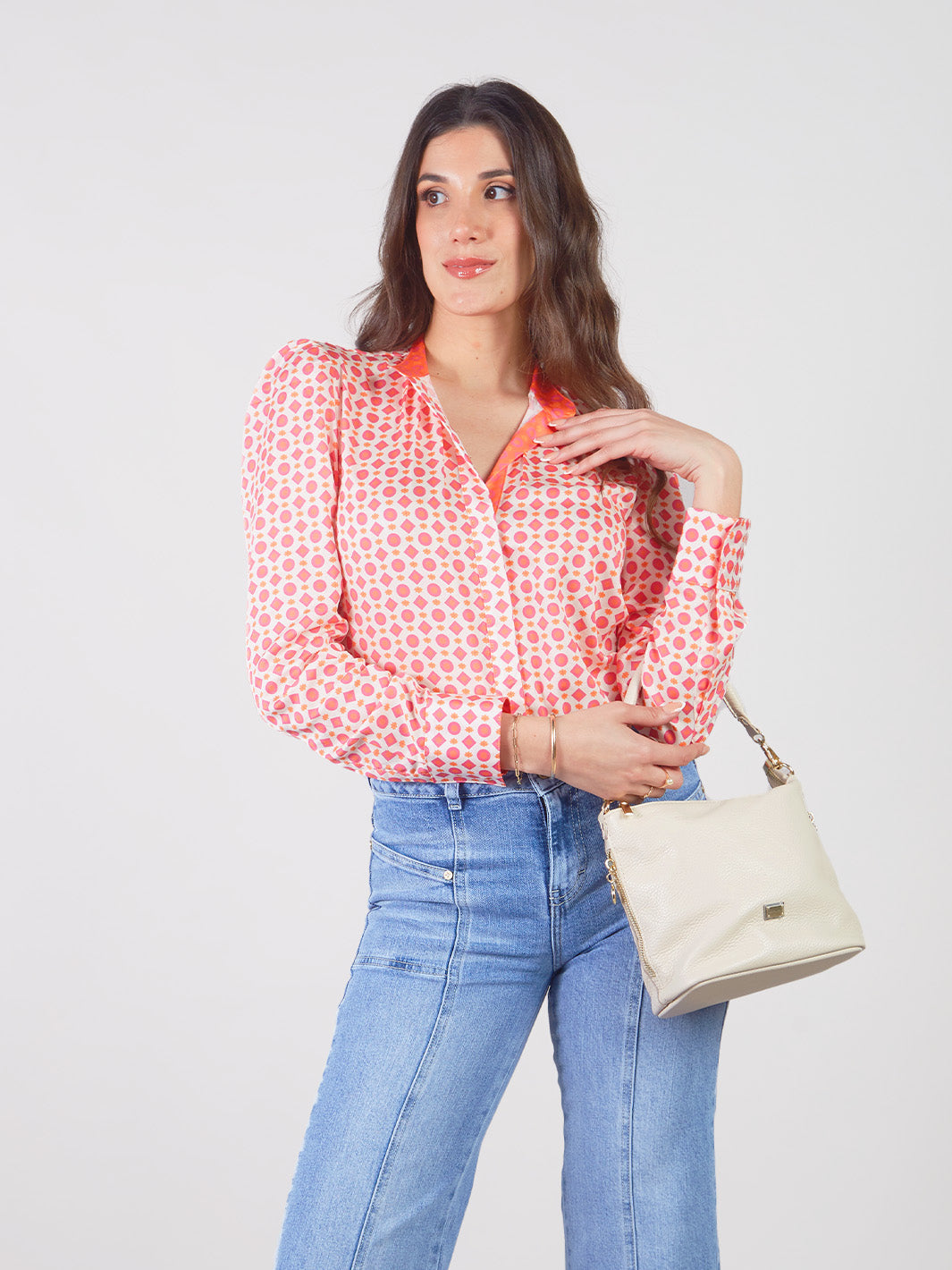 Blusa Manga Larga Camisero Mirta