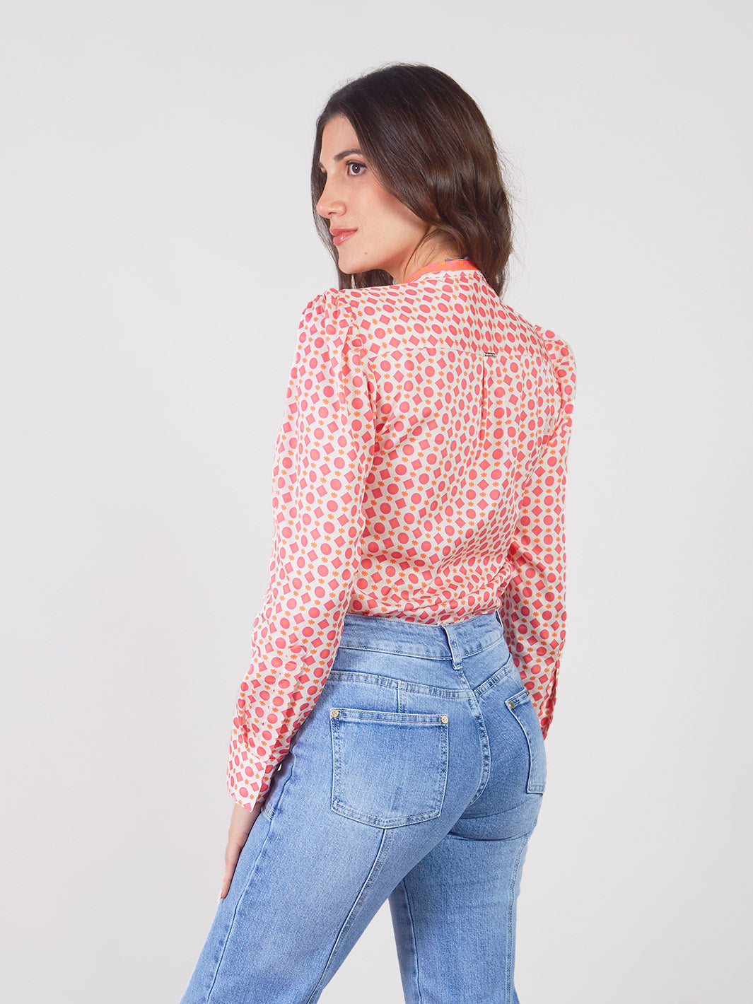 Blusa Manga Larga Camisero Mirta