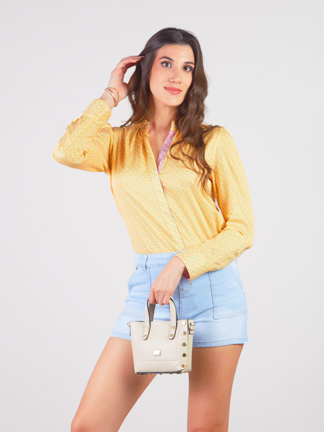 MIRTA - LONG SLEEVE SHIRT BLOUSE