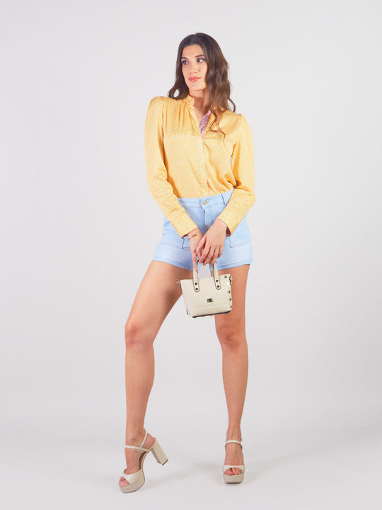 MIRTA - LONG SLEEVE SHIRT BLOUSE